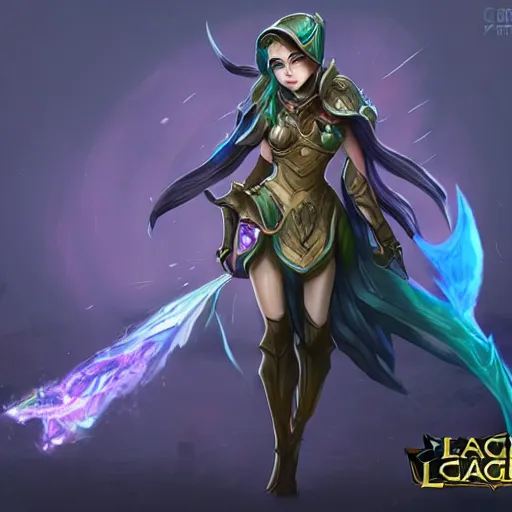 Image similar to Cara Delavigne as a League of Legends champion, trending on Art Station