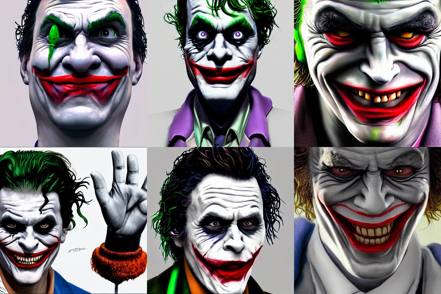 Prompt: Micael Cera playing the role of the Joker, hyperrealism, detailed, 4k, trending on artstation