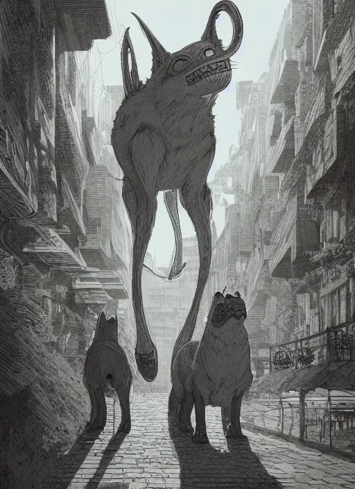 Image similar to Beastars Legoshi , Dynamic lighting, Charachter design, cinematic, extremely high detail, photo realistic, cinematic lighting, pen and ink, intricate line drawings, post processed, concept art, artstation, matte painting, style by Raphael Lacoste, Eddie Mendoza, Q Hayashida, Paru Itagaki