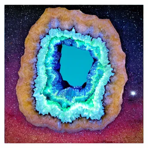 Image similar to Geode portal in a space