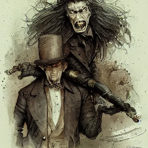 Image similar to mr hyde high resolution, high quality, by jean - baptiste monge