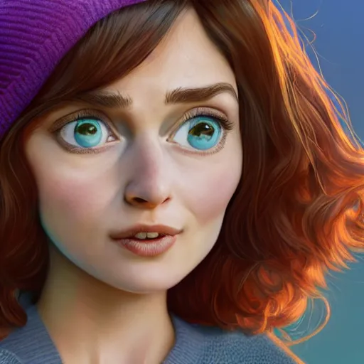 Prompt: highly detailed illustration, character portrait of Keira Knighley as an animated Pixar character, digital art by Mark Simonetti and Moebius 4k, 8k, HD