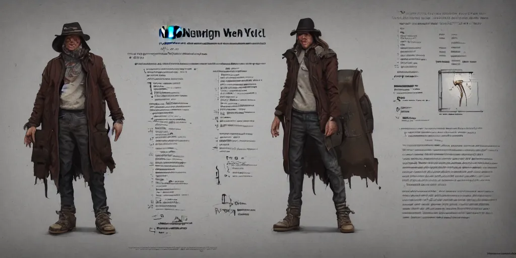 Image similar to Neil Young design, character sheet, 3d render, Greg Rutkowski, Zabrocki, Karlkka, Jayison Devadas, Phuoc Quan, trending on Artstation, 8K, ultra wide angle, zenith view, pincushion lens effect