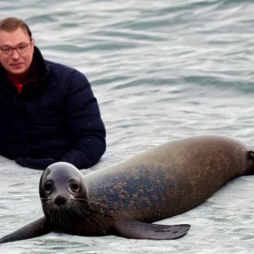 Image similar to a seal visiting russia