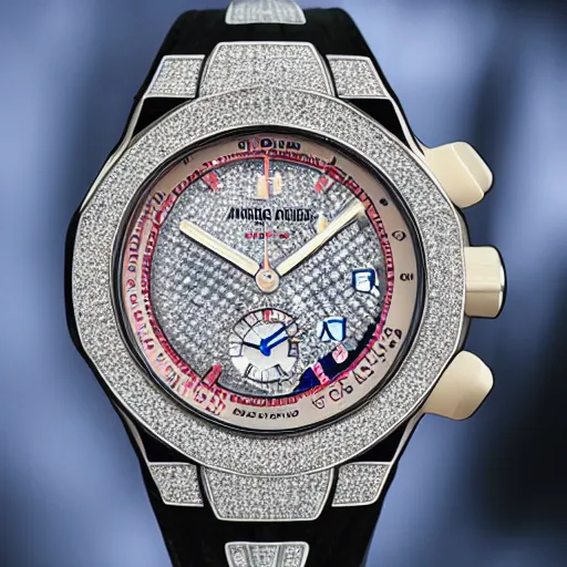 Prompt: iced out Audemar Piguet