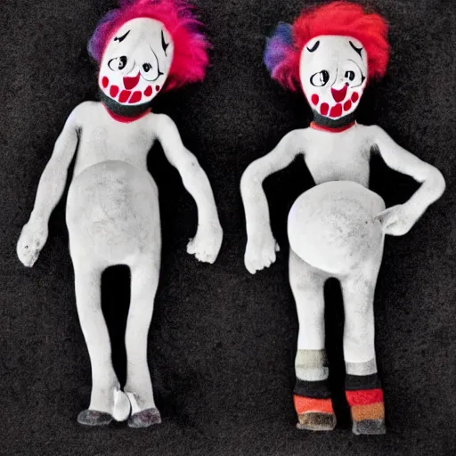 Image similar to conjoined clowns