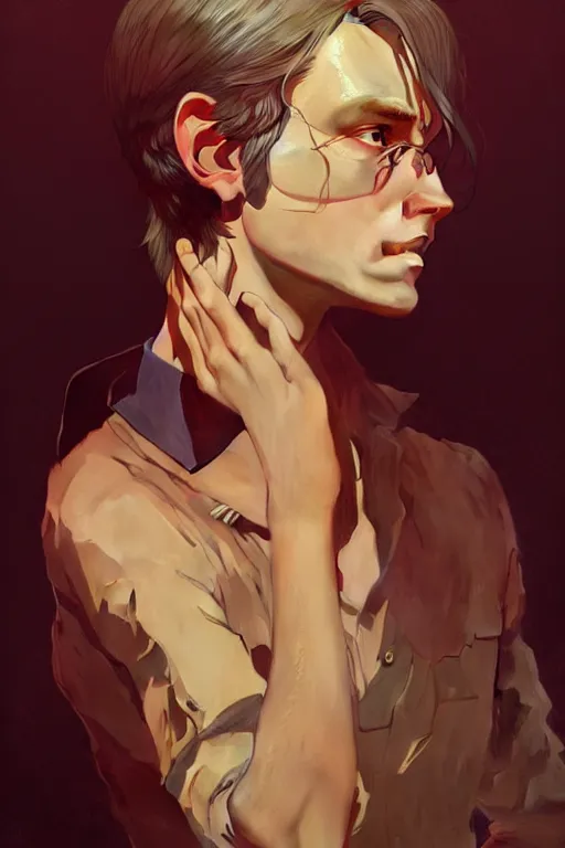 Prompt: a portrait of reiner braun, fantasy, sharp focus, intricate, elegant, digital painting, artstation, matte, highly detailed, concept art, illustration, ambient lighting, art by ilya kuvshinov, artgerm, alphonse mucha, and greg rutkowski