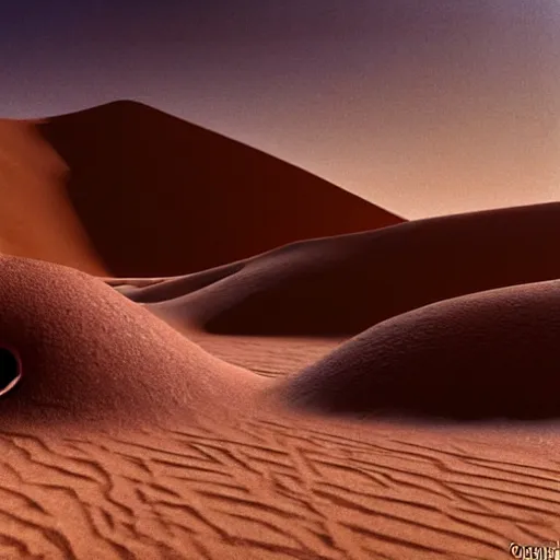 Image similar to colour aesthetic highly detailed photography scene on tatooine from dune ( 2 0 2 1 ) by alejandro hodorovski and denis villeneuve and gregory crewdson style with ultra hyperrealistic very highly detailed faces. with many details by andrei tarkovsky and caravaggio in sci - fi style. volumetric natural light hyperrealism photo on leica m - a kodak portra 4 0 0