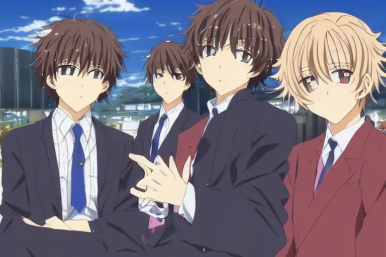 Image similar to Two handsome men, love, Kyoto Animation
