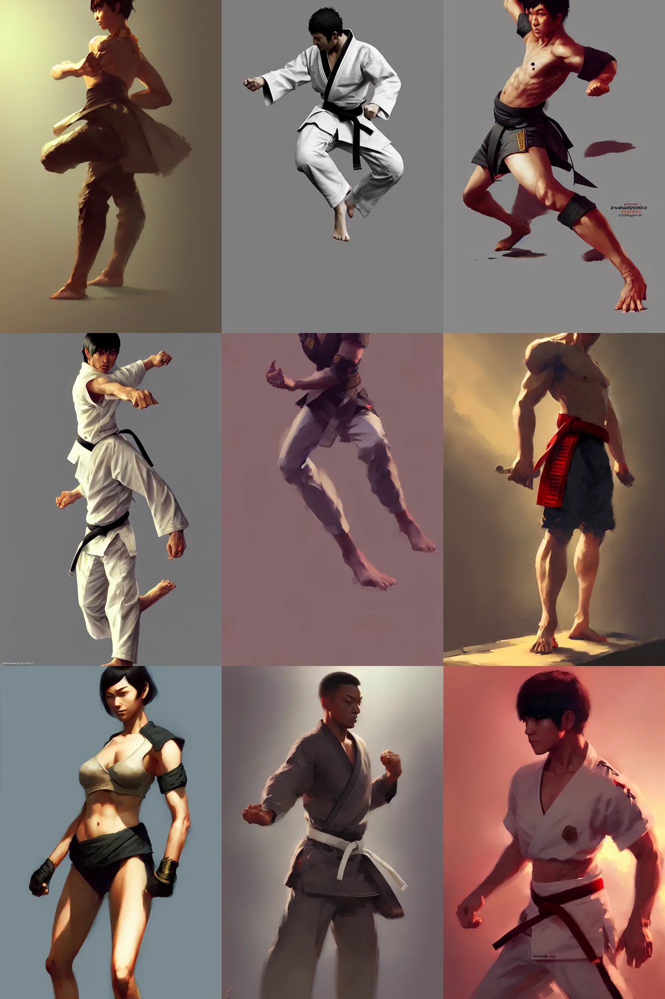 Playing With Poses 12: Everybody Was Kung Fu Fighting! HOO! HAH! 🥋 :  r/HeroForgeMinis