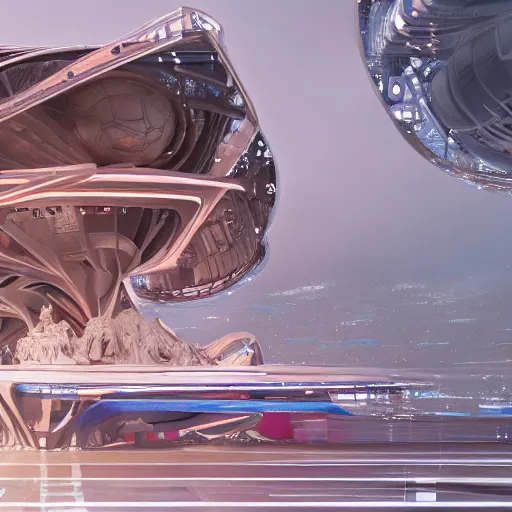 Image similar to sci-fi motherboard structure on the coronation of napoleon painting and digital billboard in the middle, unreal engine 5, keyshot, octane, artstation trending, ultra realistic, cinematic, 8k, 16k, in style of zaha hadid, in style of nanospace Michael Menzelincev, in style of Lee SOUDER, colors in style of the Blade Runner 2049, in plastic, dark, tilt shift,