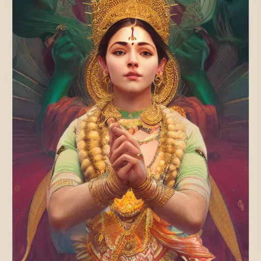 Image similar to ultra realistic illustration, ramamayana ram, intricate, elegant, highly detailed, digital painting, artstation, concept art, smooth, sharp focus, illustration, art by artgerm and greg rutkowski and alphonse mucha