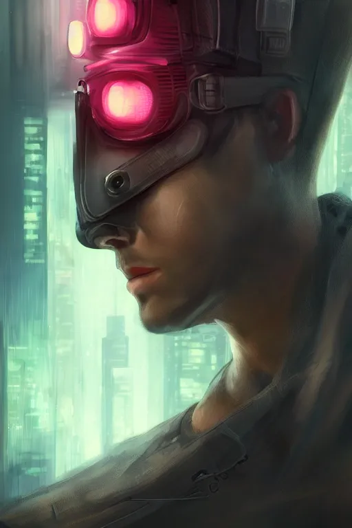 Image similar to head and shoes and feet, cyberpunk, male character, beautiful head, concept art, artstation, intricate details, dramatic lighting