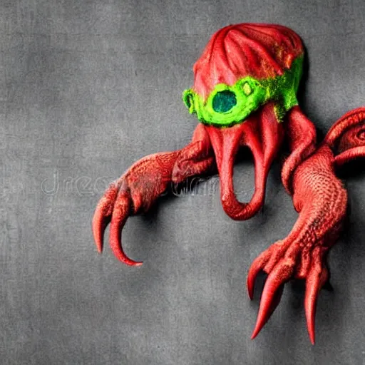 Image similar to cthulhu wearing jorts, high-quality stock photo