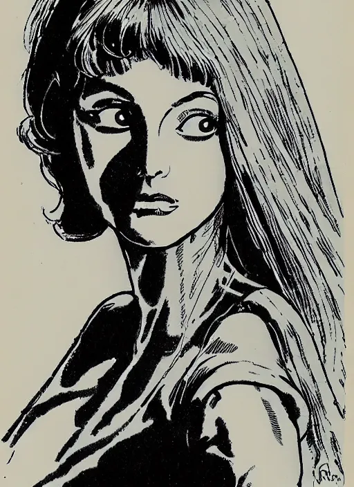 Image similar to a portrait of a pretty young lady by al williamson