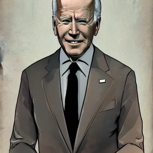 Prompt: Joe Biden in Disco Elysium, character portrait, elegant, digital art