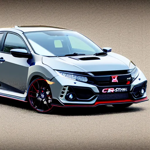 Prompt: honda civic type r in a bubble