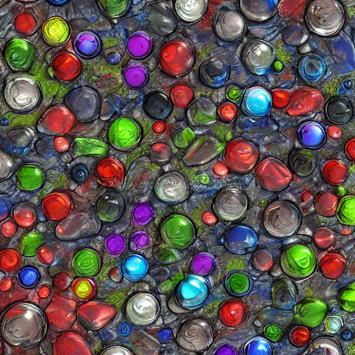 Prompt: a texture of colorful recycled plastic texture, texture for 3d, pbr, pbr texture, cg, with out shading