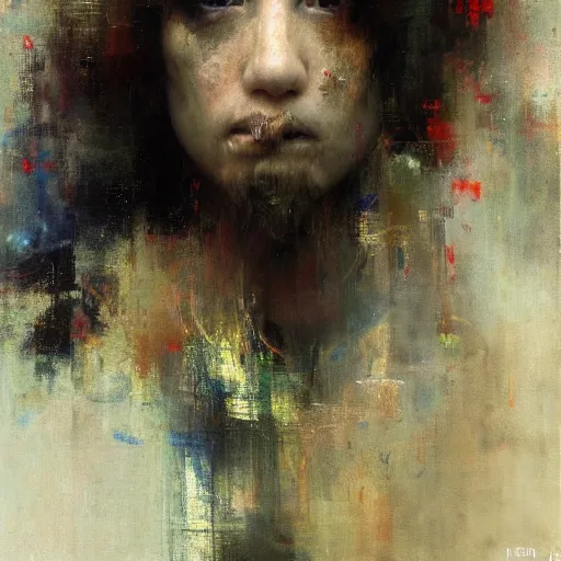 Prompt: the invisible artist by ruan jia, portrait