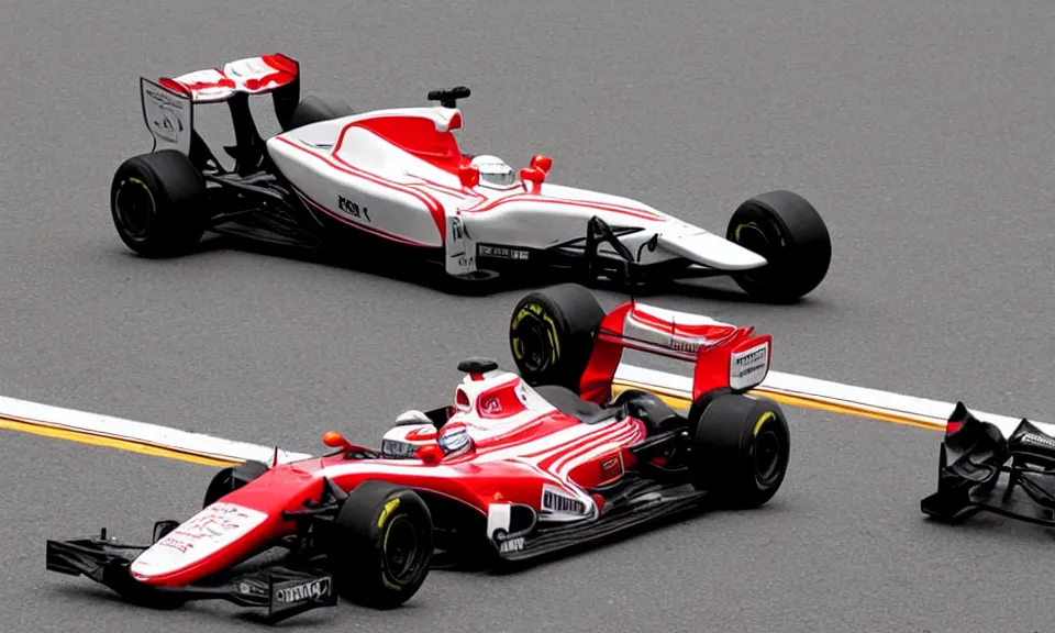 Prompt: photo of the best looking livery ever of a formula one car