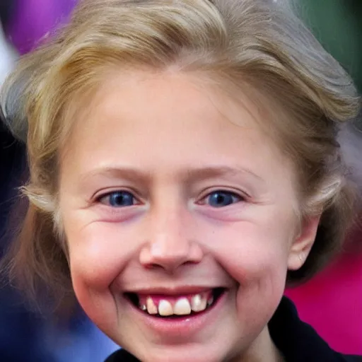 Prompt: child of webb hubble and hillary clinton