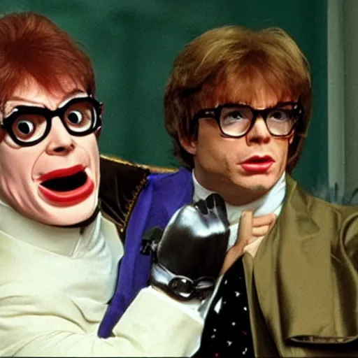 Prompt: austin powers as mike myers