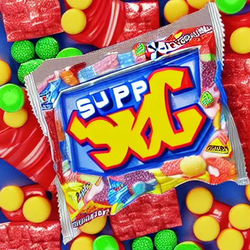 Image similar to 8 k 3 d model rendering of super sale candy package, high textured, conceptual, intricate detailed painting, illustration sharp detail, manga 1 9 9 0