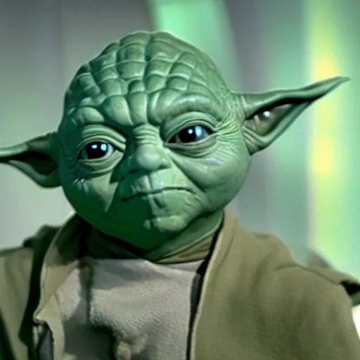 Image similar to yoda in star trek uniform, photo, 8k