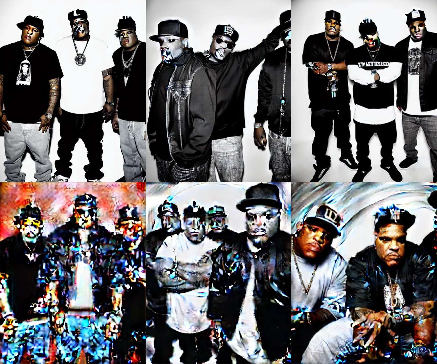 Image similar to portrait hip hop group The Lox