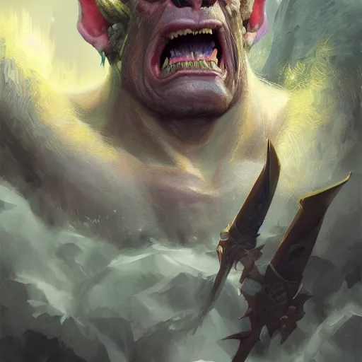 Prompt: Portrait of orc made by stanly artgerm lau, wlop, rossdraws, james jean, andrei riabovitchev ,marc simonetti