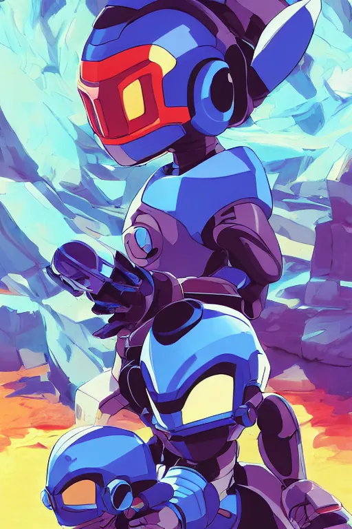 Image similar to robot ninja mask helmet megaman x zero rockman 2 0 2 2 switch game boss legacy collection fanart artsation, art gta 5 comics, behance hd by jesper ejsing, by rhads, makoto shinkai and lois van baarle, ilya kuvshinov, rossdraws global illumination ray tracing