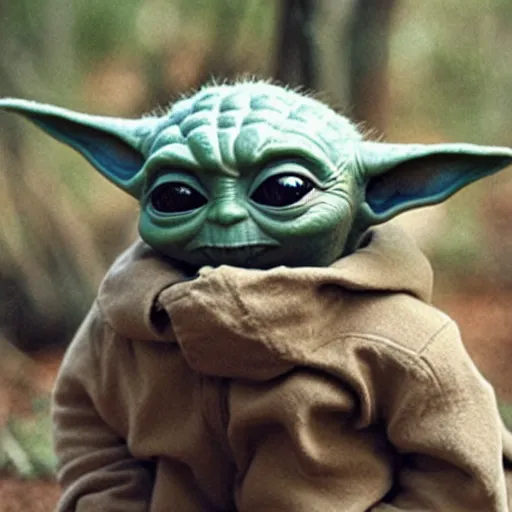 Image similar to australian bushranger baby yoda