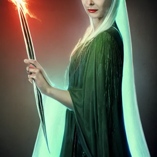 Image similar to galadriel as a succubus