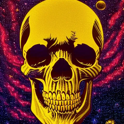 Image similar to ngc 3132 melting mysterious skull landscape by Casey Weldon, dan mumford 8k ultra high definition, upscaled, perfect composition , golden ratio, edge of the world, image credit nasa nat geo