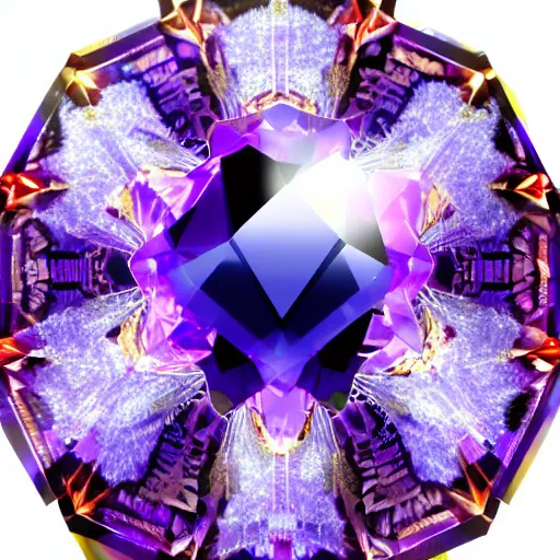 Image similar to a crystal character design of a crystal, 4K HD, Y2K