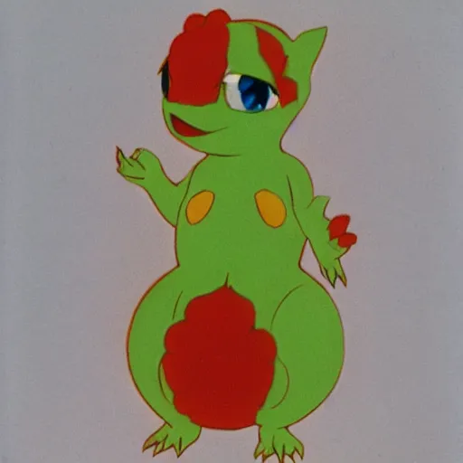 Prompt: 1 9 5 0 s polaroid picture of venusaur