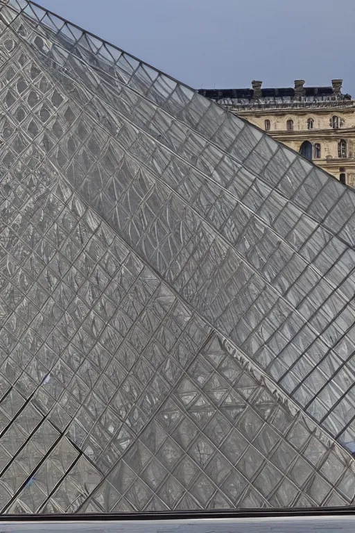 Prompt: gradient fly in the louvre as an exhibit, photo, realism, photorealism, photorealistic, 8 k, hdr, high quality, high resolution, lossless quality