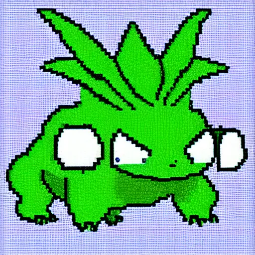 Image similar to bulbasaur, 1995 gameboy color pokémon gen 1 sprite