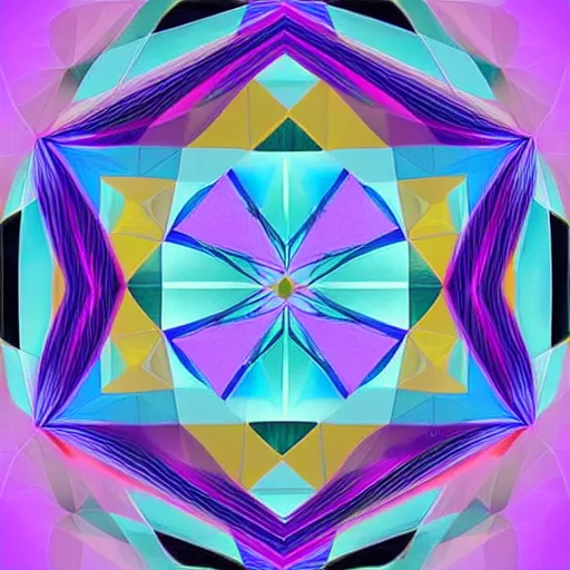 Image similar to beautiful geometrical digital art