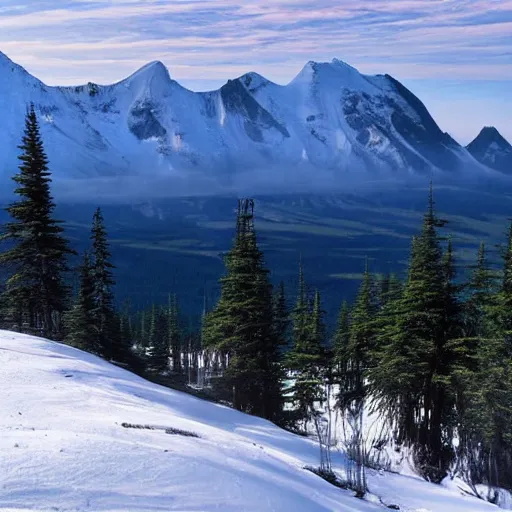 Prompt: tuya mountain in Canada