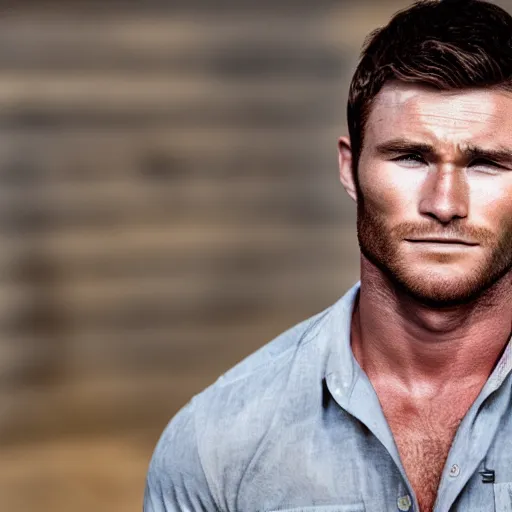 Image similar to scott eastwood as chris redfield, 4 k, high detail, high - resolution photograph, professional photography, ultra - detail