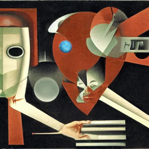 Image similar to futuristic diagram for a device that converts love, by hannah hoch