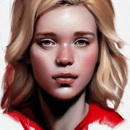 Image similar to portrait of a half blonde woman half pig with red shirt ,digital art,photorealistoc,art by greg rutkowski,hyperdetailed,western comic style,comic,comic style,sharp lineart,professional lighting,deviantart,artstation,trevor henderson,rossdtaws,cinematic,dramatic