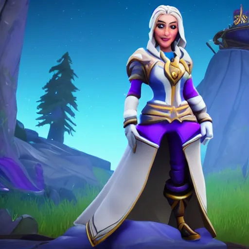 Prompt: jaina proudmoore in fortnite