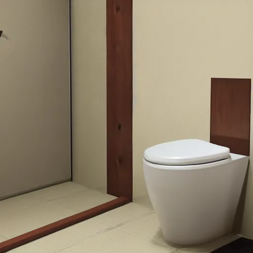 Prompt: an toilet design with chair gaming design