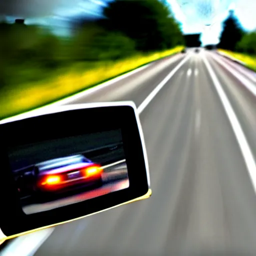 Prompt: dashcam police footage,
