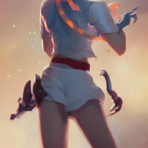 Prompt: lula handcuffed By Makoto Shinkai, Stanley Artgerm Lau, WLOP, Rossdraws, James Jean, Andrei Riabovitchev, Marc Simonetti, krenz cushart, Sakimichan, D&D trending on ArtStation, digital art