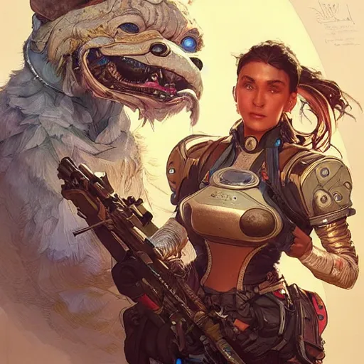 Image similar to watson from apex legends fantasy art, hyper detailed, extremely complex, hyper realistic art by artgerm and greg rutkowski and alphonse mucha