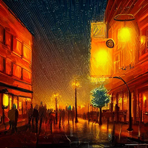 Image similar to city of light, digital art