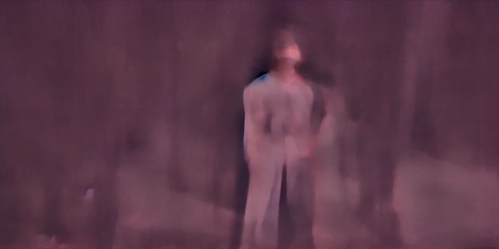 Image similar to screenshot of Luke Skywalker in dark jedi robe is lost on a surreal pink planet with black trees, minamilist 1970s sci fi film by Stanely Kubrick film, color kodak, Ektachrome, anamorphic lenses, detailed faces, hyper-realistic, photoreal, detailed portrait, moody award winning cinematography, beautiful lighting